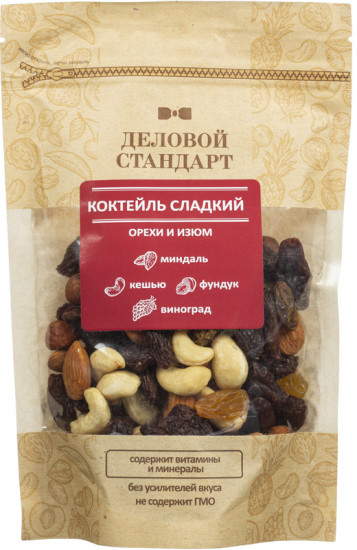 Коктейль сладкий «Орехи и изюм»