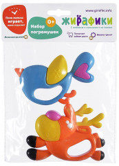 Набор погремушек «Птичка и олень» - Фото 1