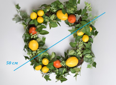 Венок из искуственных фруктов «Лето в Италии» - Фото 3