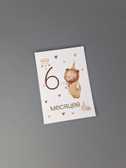 Набор карточек для фотосессии малыша по месяцам - Фото 3