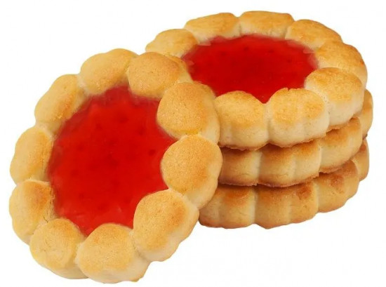 Печенье сдобное с вишневым мармеладом «Cookies with cherry marmalade»