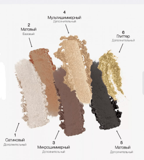 Палетка теней для век «Creates Graphics Top Professional Eyeshadow», оттенок 08 Королевское золото