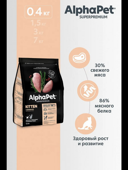 Корм для кормящих кошек и котят со вкусом цыпленка