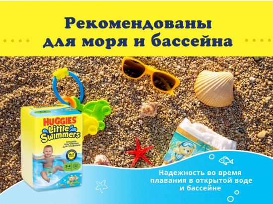 Подгузники-трусики для плавания«Little Swimmers»