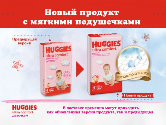 Подгузники для девочек «Ultra Comfort»
