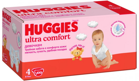 Подгузники для девочек «Ultra Comfort»