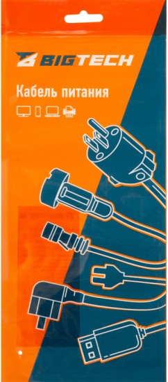 Кабель питания C13(F)-C14 BigTech OPC002