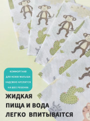 Набор слюнявчиков непромокаемых одноразовых для кормления - Фото 1