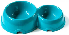 Миска для кошек и собак мелких пород двойная - Фото 1