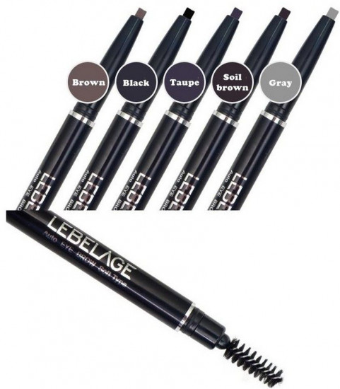 Карандаш для бровей «Auto Eye Brow Soft Type», оттенок Черно-коричневый