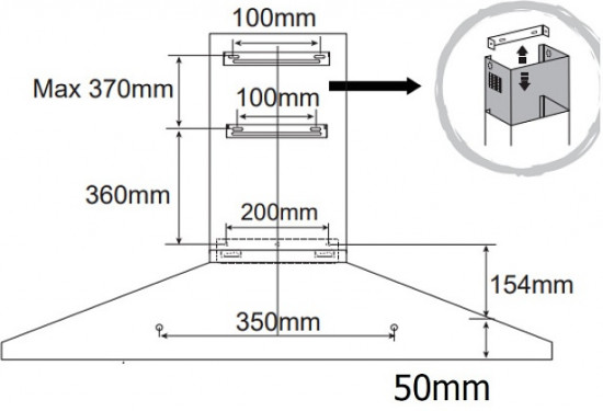 Вытяжка Evelux Favorite 60 X стальной