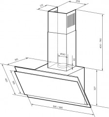 Вытяжка FURIA 900 - Фото 2