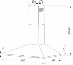 Вытяжка HBWH 50.1 W - Фото 2