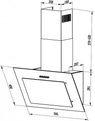 Вытяжка Mika G 600 Ivory Light - Фото 1