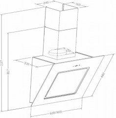 Вытяжка LUNA 900 - Фото 3