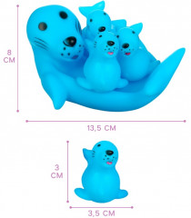 Набор игрушек для купания «Мыльница: Тюлень» - Фото 1