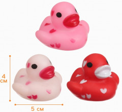 Набор игрушек для купания «Уточки сердечки» - Фото 1