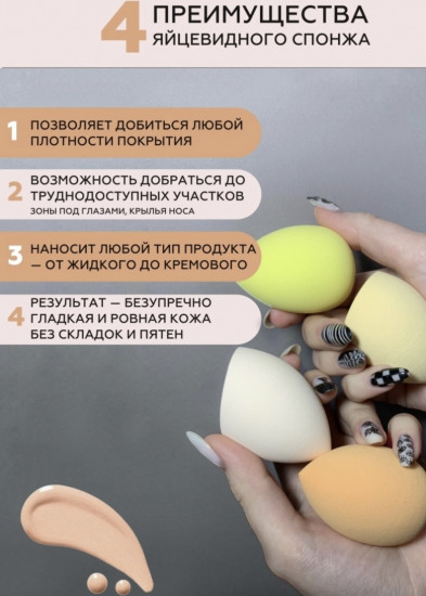 Набор спонжей для макияжа