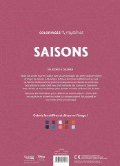 Раскраска по номерам «Coloriages mystères Disney — Saisons» - Фото 1