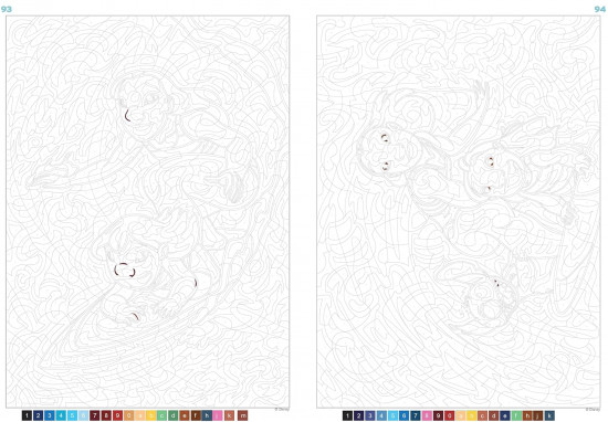 Раскраска. Coloriages mystères Disney. Sous l'océan
