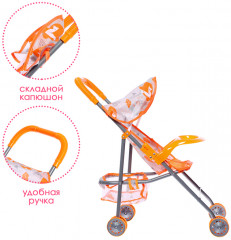 Коляска летняя для кукол «Лисички» - Фото 2