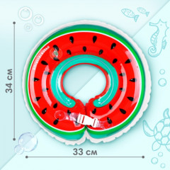 Круг для плавания новорожденных на шею «Арбузик» - Фото 2