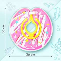 Круг для плавания новорожденных на шею «Пончик» - Фото 2