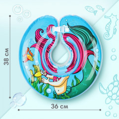 Круг для плавания новорожденных на шею «Русалочка» - Фото 2