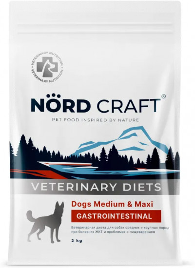 Корм сухой  для собак средних и крупных пород при болезнях ЖКТ «Medium & Maxi Gastrointestinal»