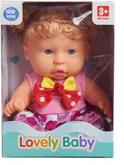 Кукла в розовом платье с золотистыми локонами - Фото 1