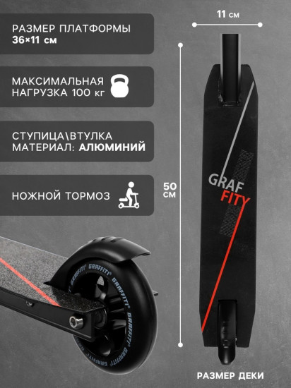 Самокат трюковой «Zigzag 23»