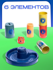 Кольцеброс-пирамидка 2 в 1 «Зверёк» - Фото 2