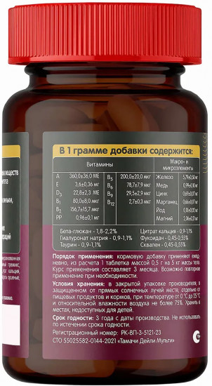 Витаминно-минеральный комплекс для нормализации обмена веществ и поддержания иммунитета«Daily Multi»