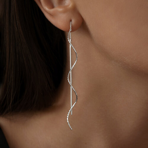 Серьги из серебра
