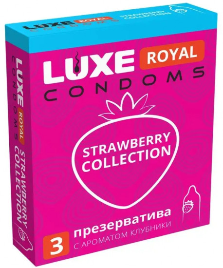 Презервативы с ароматом клубники «Strawberry Collection»