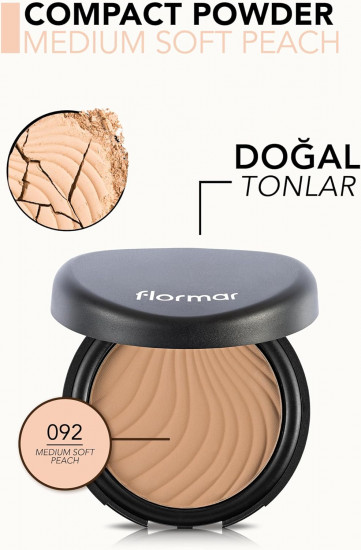 Пудра для лица «Compact Powder», оттенок 92 Medium Soft Peach
