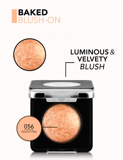 Румяна для лица запеченные «Baked Blush-On», оттенок 056 Peachy Pink