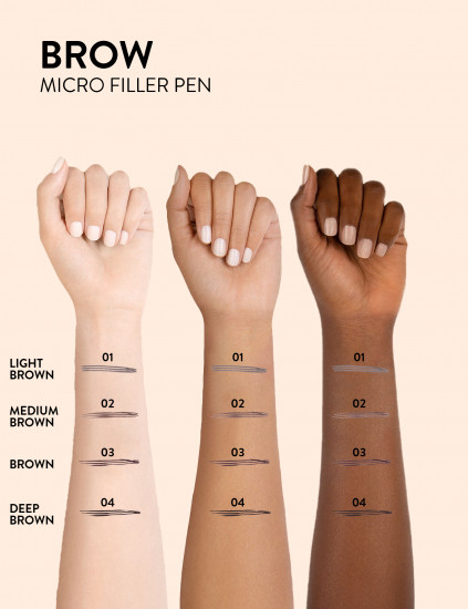 Карандаш-фломастер для бровей «Brow Micro Filler Pen», оттенок 003 Brown