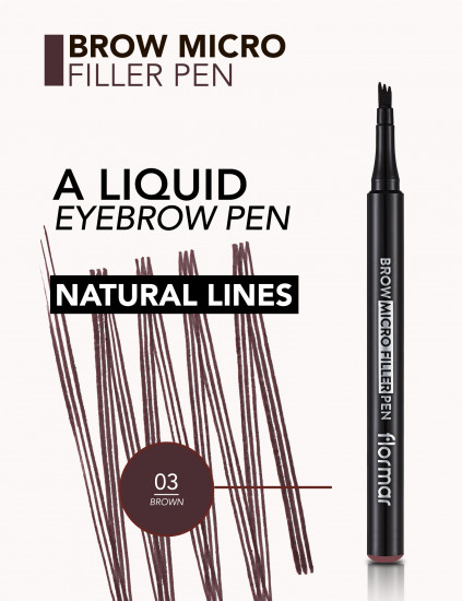 Карандаш-фломастер для бровей «Brow Micro Filler Pen», оттенок 003 Brown