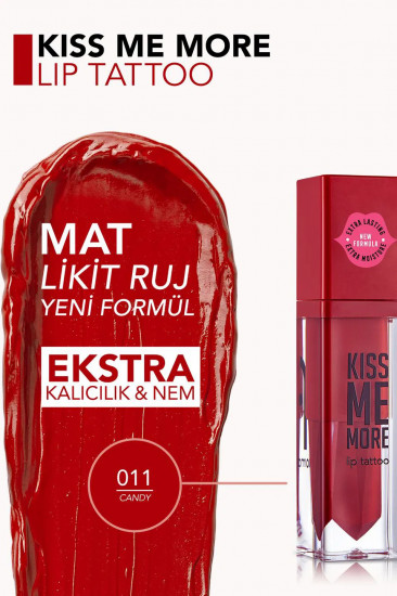 Помада для губ «Kiss Me More Lip Tattoo», тон 011 Candy
