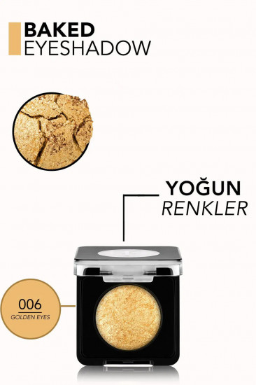 Тени для век запеченные «Baked Eyeshadow», оттенок 006 Golden Eyes