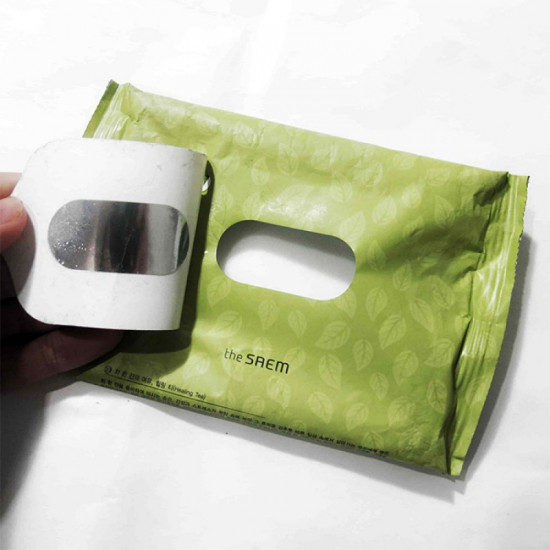 Очищающие влажные салфетки «Green Tea Cleansing Tissue»