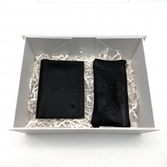 Подарочный набор: портмоне и ключница из натуральной кожи - Фото 1