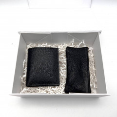 Подарочный набор: портмоне и ключница из натуральной кожи - Фото 1