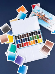 Набор акварели в кюветах - Фото 2