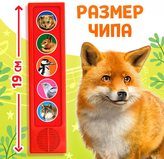 Игрушка музыкальная развивающая «Звуки леса»