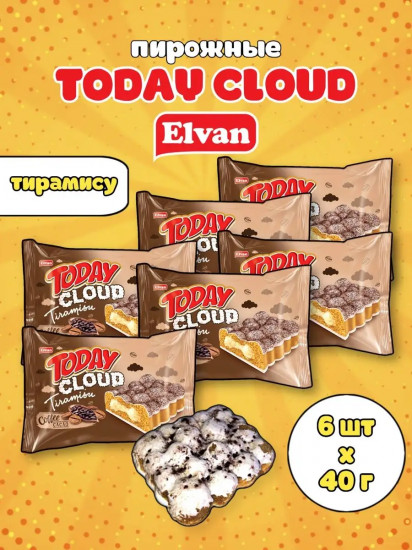 Пирожное со вкусом тирамису «Cloud Tiramisu Coffee cacao»