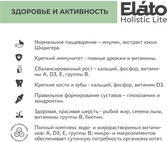 Корм для котят, беременных и кормящих кошек «Holistic Lite»