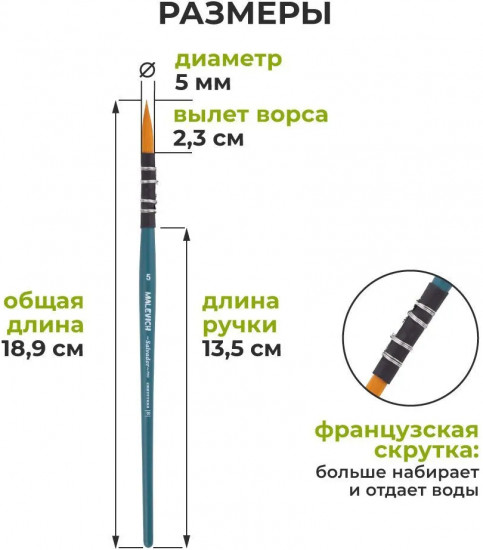Кисть круглая №5
