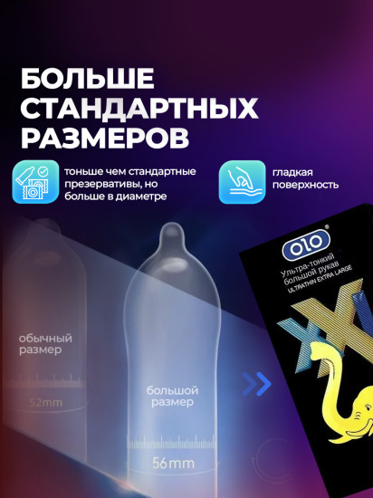 Презервативы ультратонкие XXL